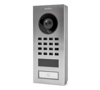 D1101V Wifi IP Video Intercom - Compact Edition 1 Button Call and Night Vision - Control Access to Your Home - Motion Detector - Accessories Included - Stainless Steel - Doorbird