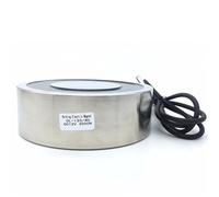 D120mm*H40mm 200KG/2000N Holding Electric Magnet Lifting Solenoid Sucker Electromagnet DC 6/12/24V 1Pcs(12V)