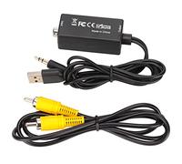 D15 Digital to Analog Converter, Plug and Play DAC Decoder with Coaxial to 3.5mm Output, HIFI Lossless Sound for TV Set Top Box DVD, Includes USB Power Cable