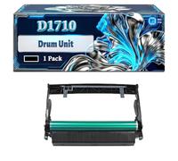 D1710 Drum Unit Compatible for Dell 1700 1710N 1700N P 1700 1710 P 1700N Printers, With Chip Large Capacity 30000 Pages (1 Pack Black)