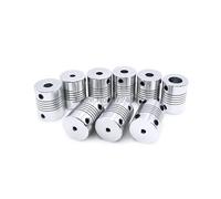 D19*L25 Aluminium flexible Jaw Shaft Coupling 5 8 6.35mm 8mm 10mm CNC Stepper electronic starter Coupler Encoders Engraving Machine IINKUEYK(3 X 3)