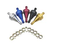 D1M Inline Fuel Filter Sintered Porous Bronze Motorcycle Gas Fuel Line - Bike, Scooter ATV Fuel Filter - Filter for 1/4" Line Gas Fltr（5pcs）