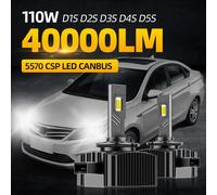 D1S Led Headlight Bulbs Canbus 40000LM 110W D3S D2S D4S D5S Auto Xenon Bulbs
