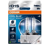 2x OSRAM Xenarc Cool Blue Boost D1S Car Headlight Bulbs (Twin) [66140CBB-2HB]