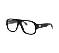 D2 0125 Aviator Optical Frame - male - Dsquared2 - Glasses - Black - 56 MM - Accessories 56 MM