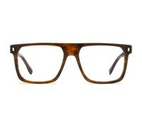 D2 0182 Optical Frame - unisex - Dsquared2 - Glasses - Brown - 55 MM - Accessories 55 MM