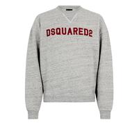 D2 College Crewneck Sweatshirt - male - Dsquared2 - Sweatshirts - Gray - L - Sweatshirts & Hoodies L