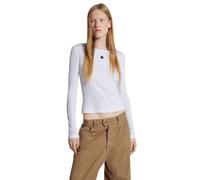 D2 Cotton T-Shirt - female - Dsquared2 - Long Sleeve T-Shirts - White - XS - Tops XS