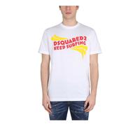 D2 Keep Surfing Tee - male - Dsquared2 - T-Shirts - White - S - Tops S