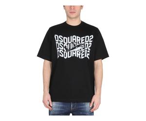 D2 Shark Slouch Tee - male - Dsquared2 - T-Shirts - Black - XS - Tops XS