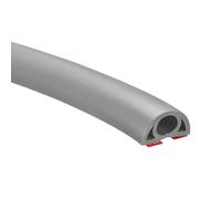 D20 6.6ft Floor Cord Cover, PVC Cord Cover Floor, Wire Cover for Extension Cords, Protect Wires & Prevent Cable Trips, Hole Width: 0.31", Black