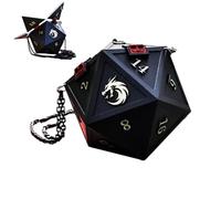 D20 Dice Purse, Unique Shape Bag, Modular Slot Carrier with Balance, Fashion Utility with Ease, 8.27×9.45in Daily Companion, Fun Novelty Tote for Travel Commuting Gatherings