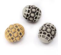 D20 Dice Set - Set of Three 20 Sided Dice - Skull & Bone Themed RPG Dice. Cool & Unique Gift for Dungeons & Dragons (DND) Warhammer D&D P