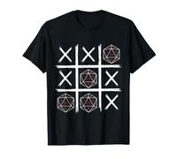 D20 Dice Vintage Tic-Tac-Toe T-Shirt