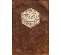 D20 DND Vintage Theme Lined Notebook 6x9 Inch 120 Pages: Gamer Dungeons Role Playing Dragons
