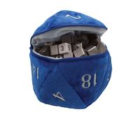 D20 Plush Dice Bag, Red Blue or Green