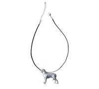 D23 Finnish Hound Dog Pewter design on a ** 21" ** Black Cord Necklace Jewellery Gift Handmade