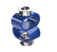 D23L24 8-shaped Coupler, Plastic Elastic Motor Encoder Flexible Eccentric Declination Angle Aluminum Alloy Coupling(4x8)