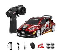 D24 1:24 RC Drift Car with Gyro Stability, 2.4G Full Proportional 4WD High Speed Drift Racing Car with Dual-Mode Tires & LED Lights for Teens & Adults
