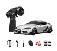 D24 1:24 RC Drift Car with Gyro Stability, 2.4G Full Proportional 4WD High Speed Drift Racing Car with Dual-Mode Tires & LED Lights for Teens & Adults