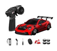 D24 1:24 RC Drift Car with Gyro Stability, 2.4G Full Proportional 4WD High Speed Drift Racing Car with Dual-Mode Tires & LED Lights for Teens & Adults