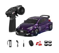 D24 1:24 RC Drift Car with Gyro Stability, 2.4G Full Proportional 4WD High Speed Drift Racing Car with Dual-Mode Tires & LED Lights for Teens & Adults