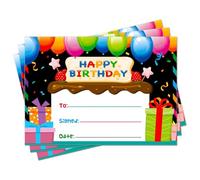 D24TIME 36PCS Happy Birthday Award Certificates Gifts for Kids Students Birthday Certificates for Kids Classroom Birthday from Teachers for Back to School Elementary Kindergarten Teacher Supplies