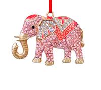 D24TIME Elephant Christmas Ornament - Metal Pink Ornament for Christmas Tree Decorations Elephant Ornaments for Women Friends Sisterhood Home Xmas Party Decor