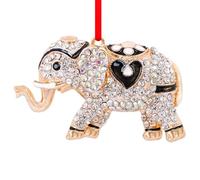 D24TIME Elephant Christmas Ornaments - Metal Elephant Tree Decorations for Home - Keepsake Gifts for Women, Kids