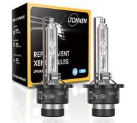 D2S Xenon 6000K Burner, 12V 35W Cold White Car Headlight Bulb HID Discharge Lamp Replacement Kit (Pack of 2)