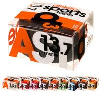 D3 Athletic Sports Tape 3.8cm x 13.7m - 1 Roll Black Zinc Oxide Physio Strapping - Thumb, Wrist & Ankle Joint Support for Boxing, Football, Gym & First Aid Taping