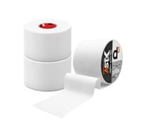 d3 Athletic Sports Tape X 5cm x 10m - 3 Rolls White Zinc Oxide Tape Strong Physio Strapping for Elbow, Shoulder & Knee Joint | Rugby, Football, Gym, Hockey & Weightlifting Support