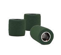 d3 Cohesive Bandage Compression Football Sock Tape Shinguard Wrap Dark Green (3 Rolls) 50mm x 5 metres Sports Wrist Ankle Injury Support Strapping Pet & Vet Wrap Cats, Dogs