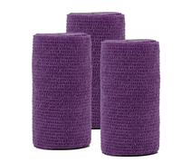d3 Cohesive Bandage Compression Wrap Extra Wide Purple 100mm x 5 metres (3 Rolls) Sports Physio Joint Injury Support Strapping Horses, Dogs Pet & Vet Leg Wrap