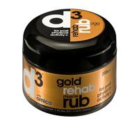 d3 Gold Rehab Muscle Rub 200g Anti Inflammatory Joint & Muscle Pain Relief | Fast Acting Arnica, Peppermint & Menthol Massage Cream for Recovery Post Sport