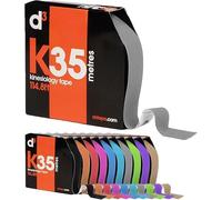 d3 K35 Extra Long Kinesiology Tape 50mm x 35m (Silver) Latex-Free Hypoallergenic Ankle, Knee, Shoulder, Elbow Kinetic Physio Sports Medical Muscle Injury Strapping Support