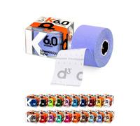 d3 K6.0 Kinesiology Tape 5cm x 6m Amethyst - Water Resistant Hypoallergenic Kinetic Tape for Knee Pain, Shoulder, Back & Muscle Support - Injury Recovery & Sports Tape Strapping Uncut Roll