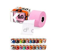 d3 K6.0 Kinesiology Tape 5cm x 6m Candy Floss - Water Resistant Hypoallergenic Kinetic Tape for Knee Pain, Shoulder, Back & Muscle Support - Injury Recovery & Sports Tape Strapping Uncut Roll