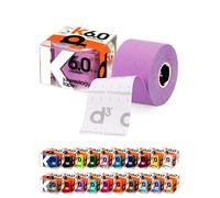 d3 K6.0 Kinesiology Tape 5cm x 6m Purple - Uncut Roll Latex-Free Hypoallergenic Elastic Sports Physio Tape for Knee, Shoulder, Back & Muscle Support - Athletic Injury Recovery & Blister Prevention