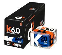 d3 K6.0 Kinesiology Tape 5cm x 6m Royal Blue - 6 Rolls Water Resistant Hypoallergenic Kinetic Tape for Knee Pain, Shoulder, Back & Muscle Support - Injury Recovery & Sports Tape Strapping
