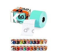 d3 K6.0 Kinesiology Tape 5cm x 6m Spearmint - Water Resistant Hypoallergenic Kinetic Tape for Knee Pain, Shoulder, Back & Muscle Support - Injury Recovery & Sports Tape Strapping Uncut Roll