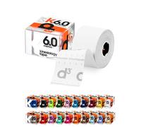 d3 K6.0 Kinesiology Tape 5cm x 6m White - Uncut Roll Latex-Free Hypoallergenic Elastic Sports Physio Tape for Knee, Shoulder, Back & Muscle Support - Athletic Injury Recovery & Blister Prevention