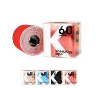 d3 K6.0 Kinesiology Tape - 75mm x 6m (Red, 1 Roll) Wide Latex-Free Hypoallergenic Ankle, Knee, Shoulder, Elbow Kinetic Physio Sports Medical Muscle Injury Strapping Support