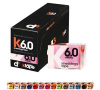 d3 K6.0 Kinesiology Tape Candy Floss 50mm x 6m (6 Rolls) Latex-Free Hypoallergenic Ankle, Knee, Shoulder, Elbow Kinetic Physio Sports Medical Muscle Injury Strapping Support