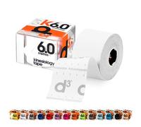 d3 K6.0 Kinesiology Tape White 50mm x 6m (1 Roll) Latex-Free Hypoallergenic Ankle, Knee, Shoulder, Elbow Kinetic Physio Sports Medical Muscle Injury Strapping Support