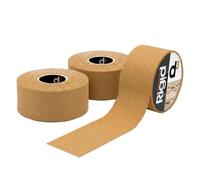 d3 Tan Zinc Oxide Tape 3.8cm x 10m - 3 Rolls Rigid Strapping Tape for Sports Injuries & Blister Prevention - Strong Rayon Joint Support for Ankle, Wrist, Rugby, Football, Physio & Medical