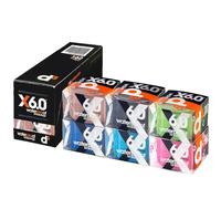d3 X6.0 Extreme Waterproof Kinesiology Tape 50mm x 6m (Assorted Mixed, 6 Rolls) Swimming Watersports Wintersports Ankle, Knee, Shoulder, Elbow Kinetic Physio Muscle Injury Strapping Support