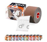 d3 X6.0 Extreme Waterproof Kinesiology Tape 50mm x 6m (Chocolate, 1 Roll) Swimming Watersports Wintersports Ankle, Knee, Shoulder, Elbow Kinetic Physio Muscle Injury Strapping Support