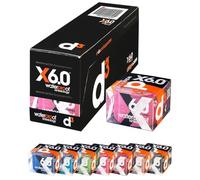 d3 X6.0 Extreme Waterproof Kinesiology Tape 50mm x 6m (Pink, 6 Rolls) Swimming Watersports Wintersports Ankle, Knee, Shoulder, Elbow Kinetic Physio Muscle Injury Strapping Support