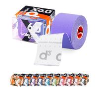 d3 X6.0 Waterproof Kinesiology Tape 5cm x 6m Purple - Sweatproof Hypoallergenic Kinetic Tape for Knee Pain, Shoulder, Back & Muscle Support - Injury Recovery & Sports Tape Strapping Uncut Roll